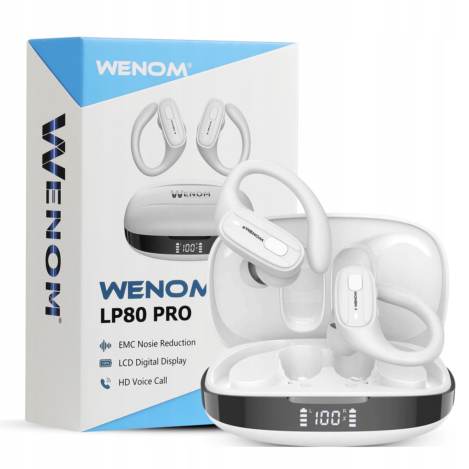 Sportowe słuchawki WENOM LP-80 Bluetooth 5.3 PRO – Bezprzewodowe doświadczenie dźwięku