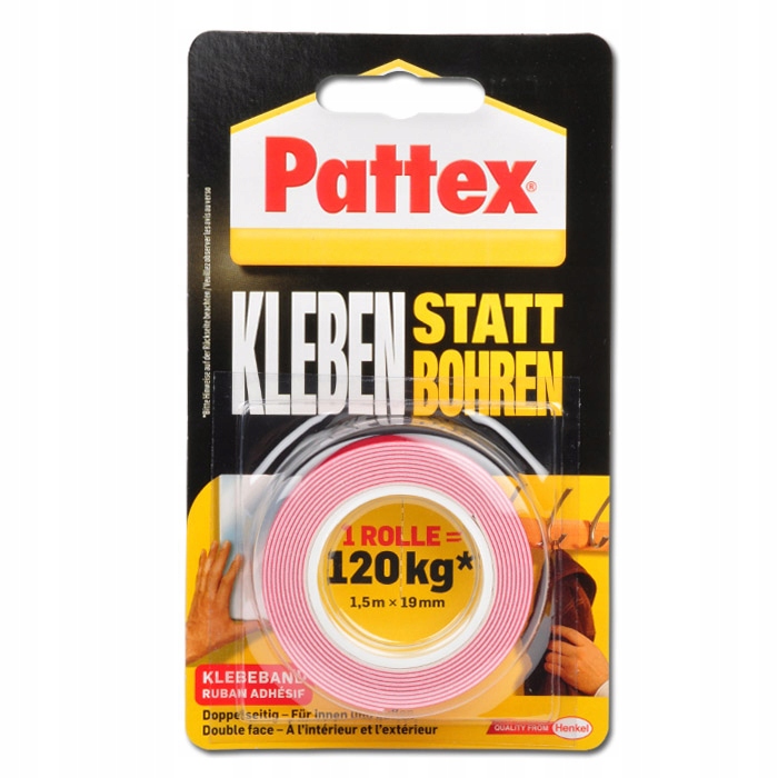 Pattex Pattex Kleben statt Bohren – Super mocna taśma dwustronna 120 kg