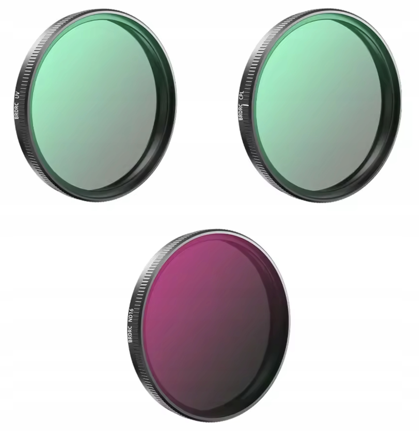 Zestaw 3X Filtr Polaryzacyjny CPL + Ultrafioletowy UV + Szary ND16 do DJI Osmo Action 3, 4, 5PRO – Doskonałe akcesoria do Twojej kamery