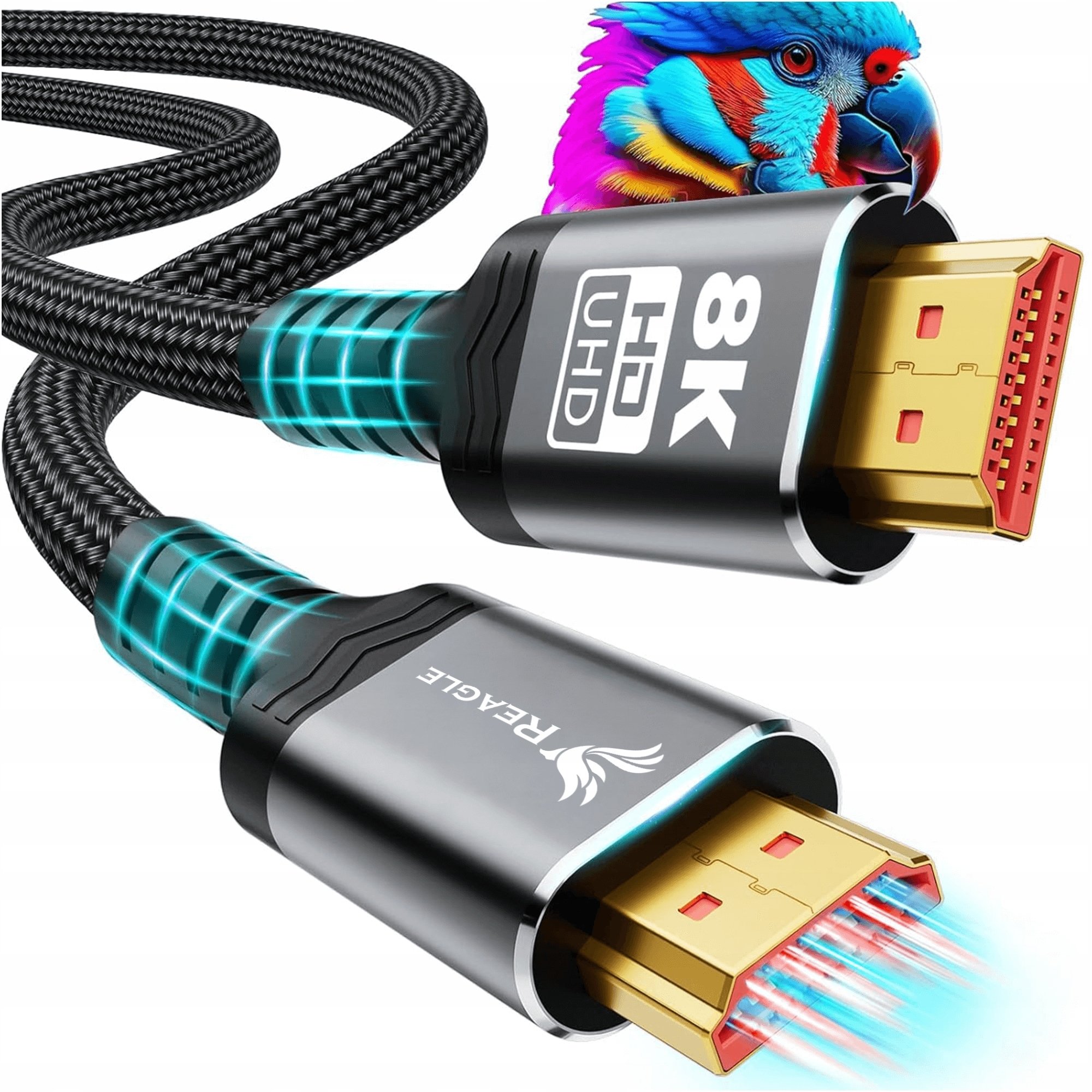 Kabel HDMI 2.1 8K 4K 144Hz 120Hz UHD eARC VRR HDR 48Gbps – Idealne połączenie dla Twojego sprzętu