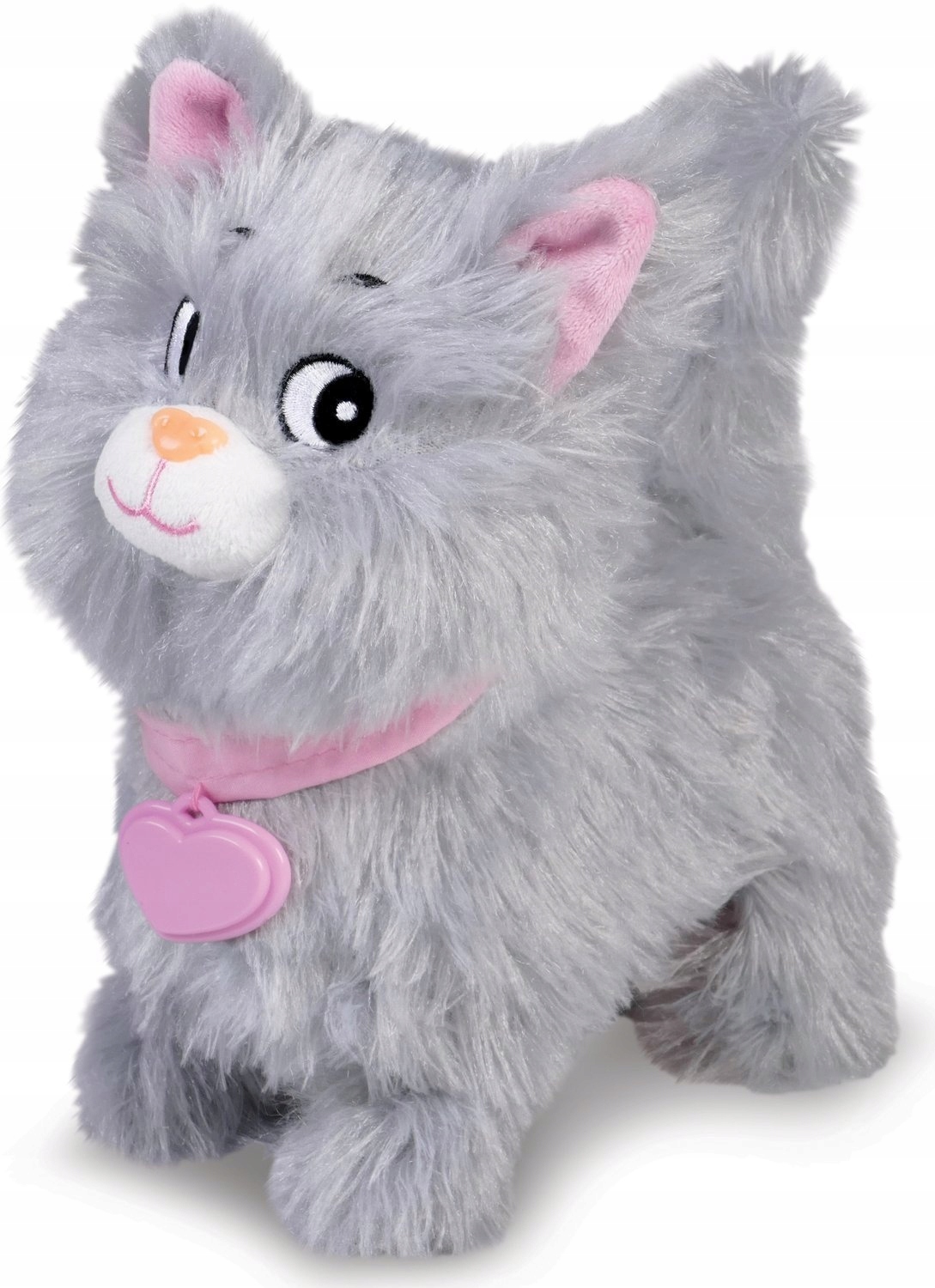 Kotek chodzący na smyczy Natalia szary – Interaktywny przyjaciel dla Twojego dziecka