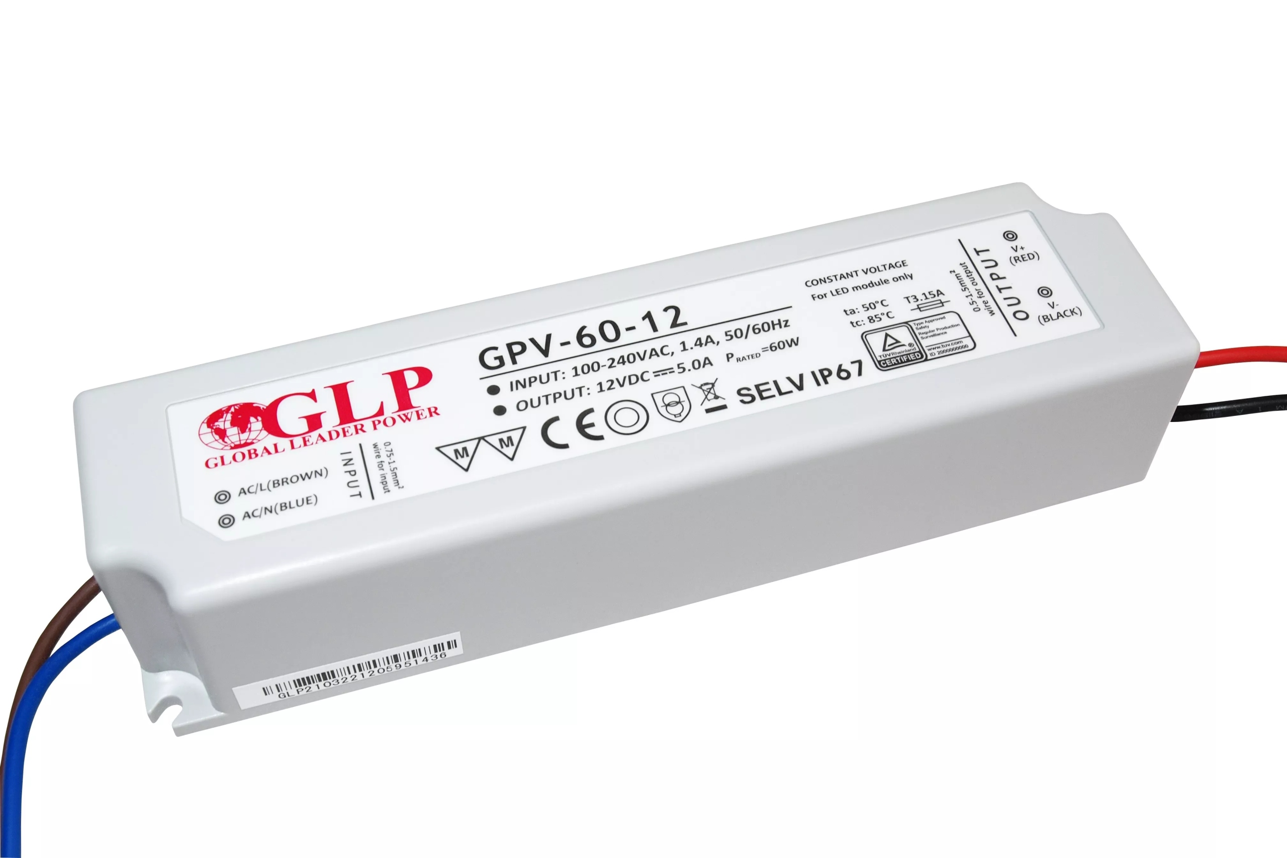 Global Leader Power GLP zasilacz LED 24V 2,5A 60W – Niezawodne zasilanie dla Twojego oświetlenia