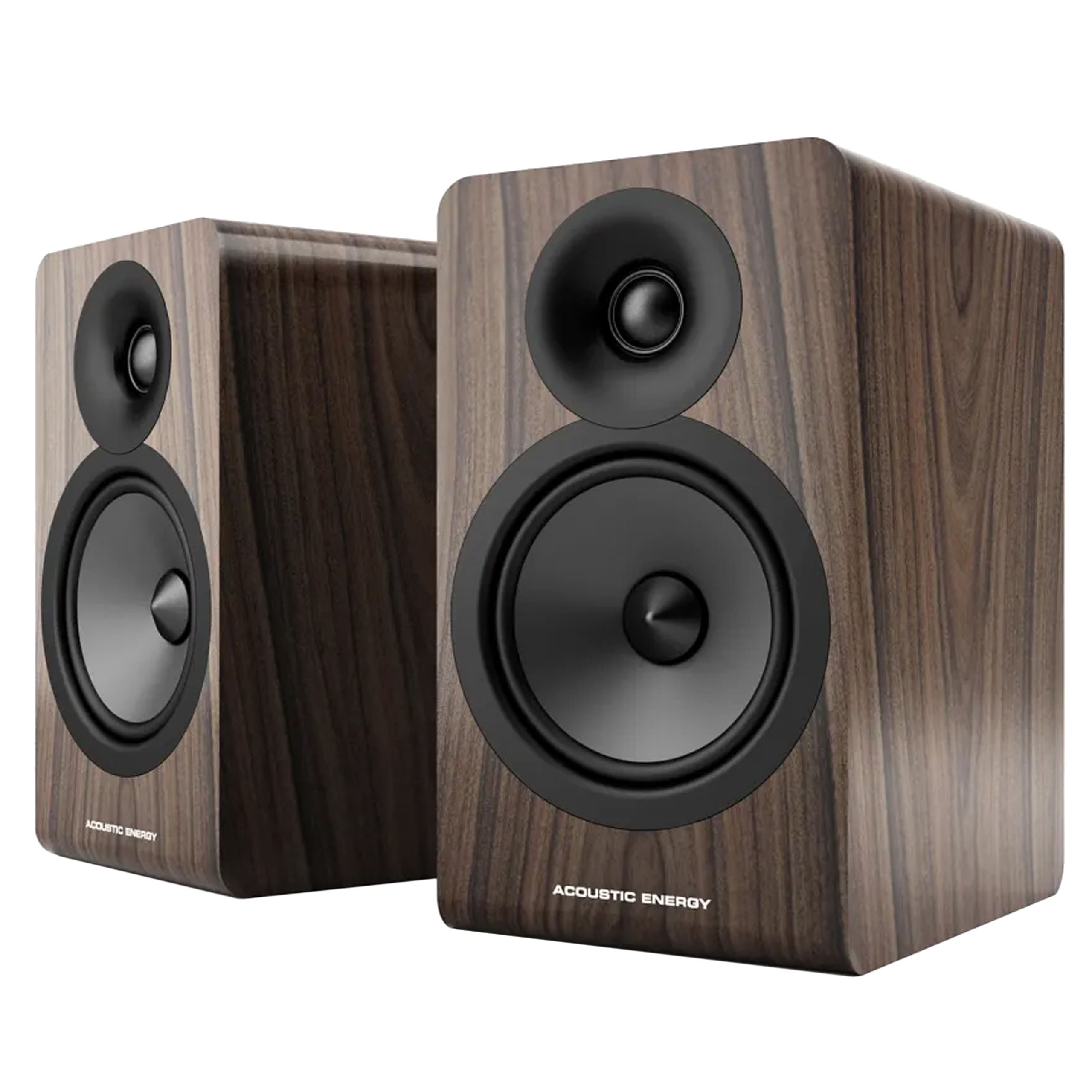 Acoustic Energy AE100-2 – Głośniki podstawkowe w kolorze orzechowym