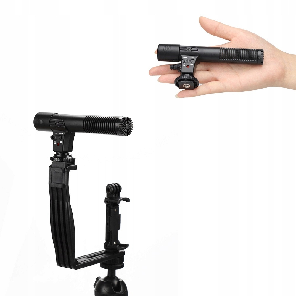 Wysokiej jakości dźwięk dzięki mikrofonowi shotgun