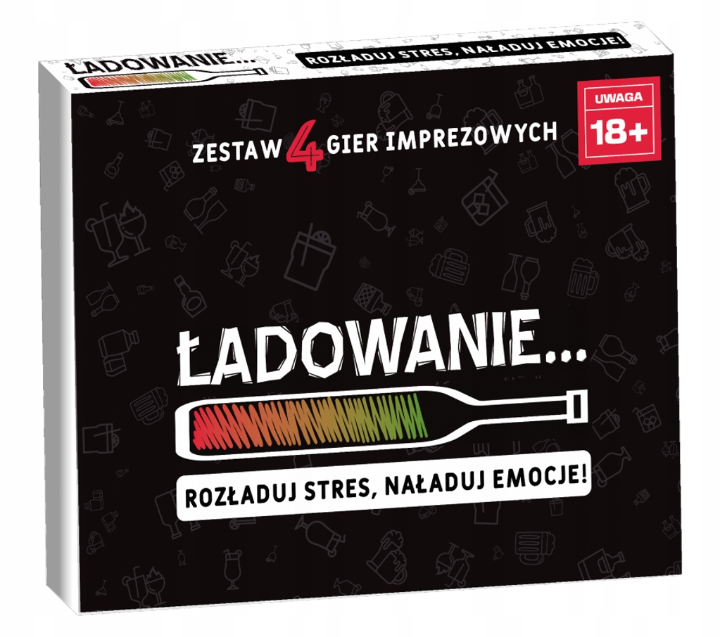 Zestaw 4 gier „Ładowanie” – Imprezowe szaleństwo dla dorosłych