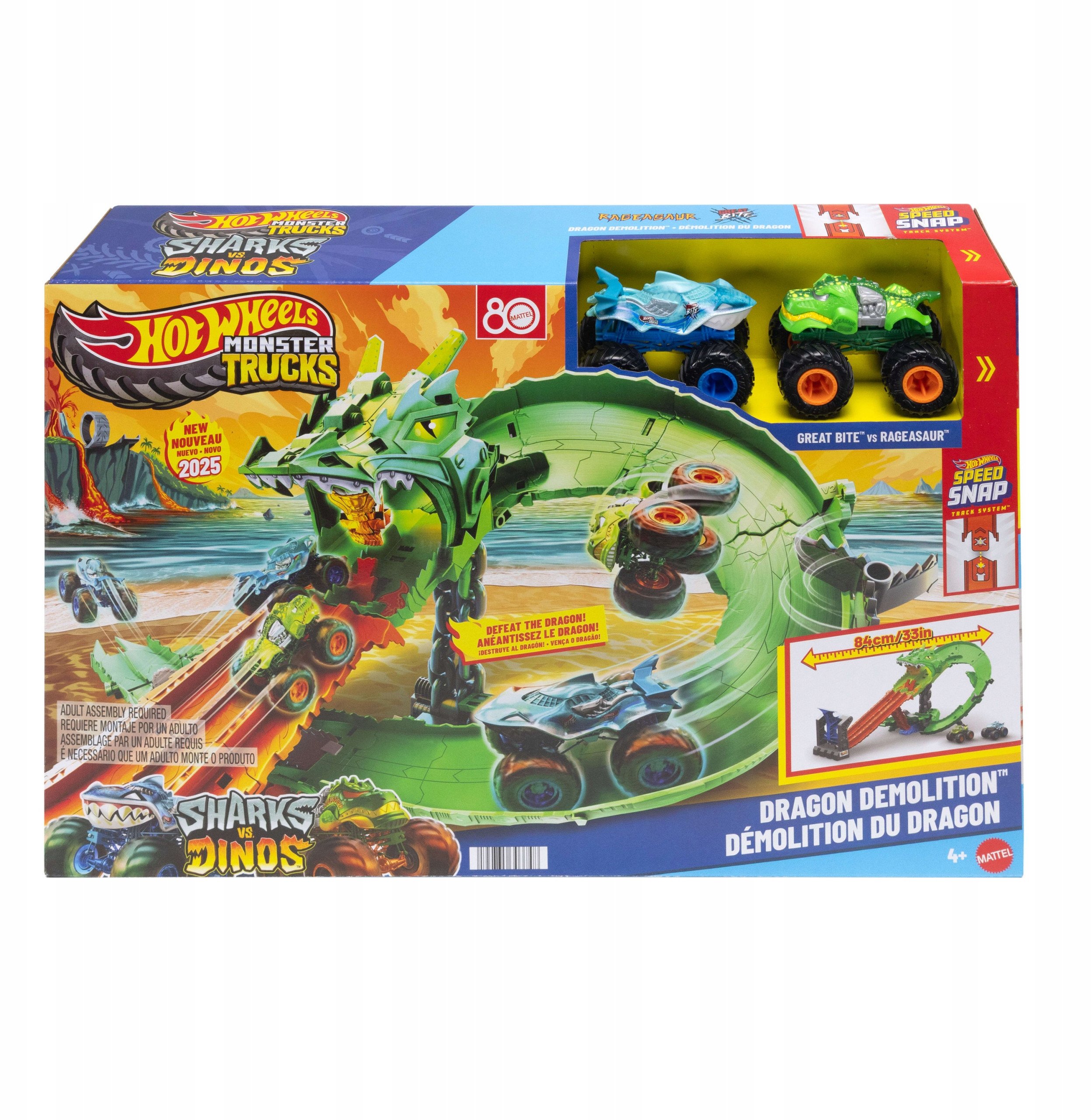 Zestaw z pojazdami Hot Wheels Monster Trucks
