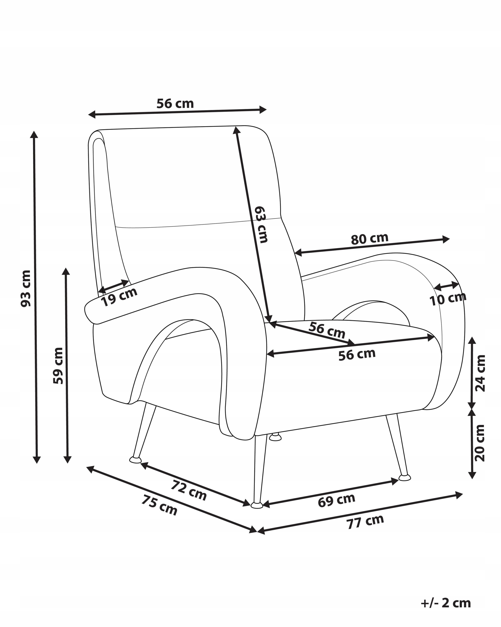 Wygodne siedzisko i wysokie oparcie