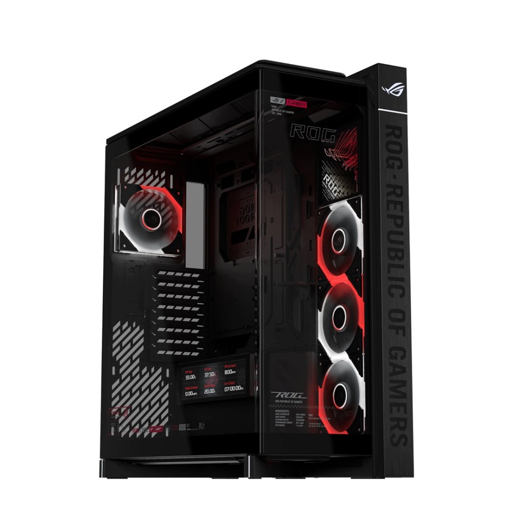 ASUS ROG Cronox GR801 Curve TG ARGB Black – Nowoczesna obudowa do Twojego komputera