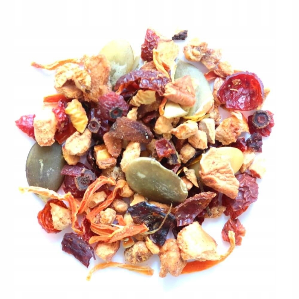 Sypana herbata owocowa Biały Diament – Wyjątkowy napar z pączkami róży