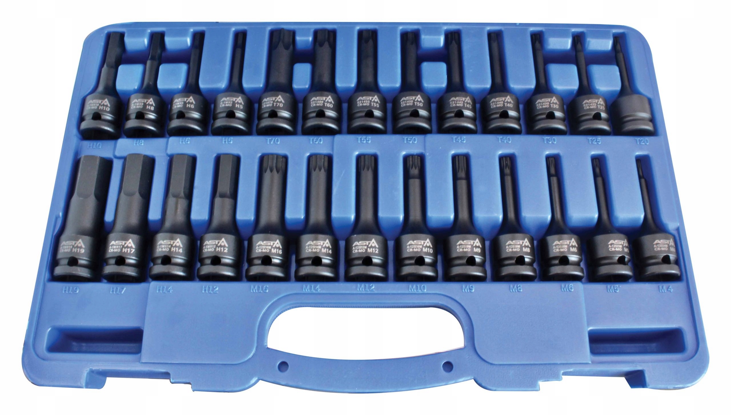 Zestaw nasadek udarowych TORX/HEX/XZN 1/2