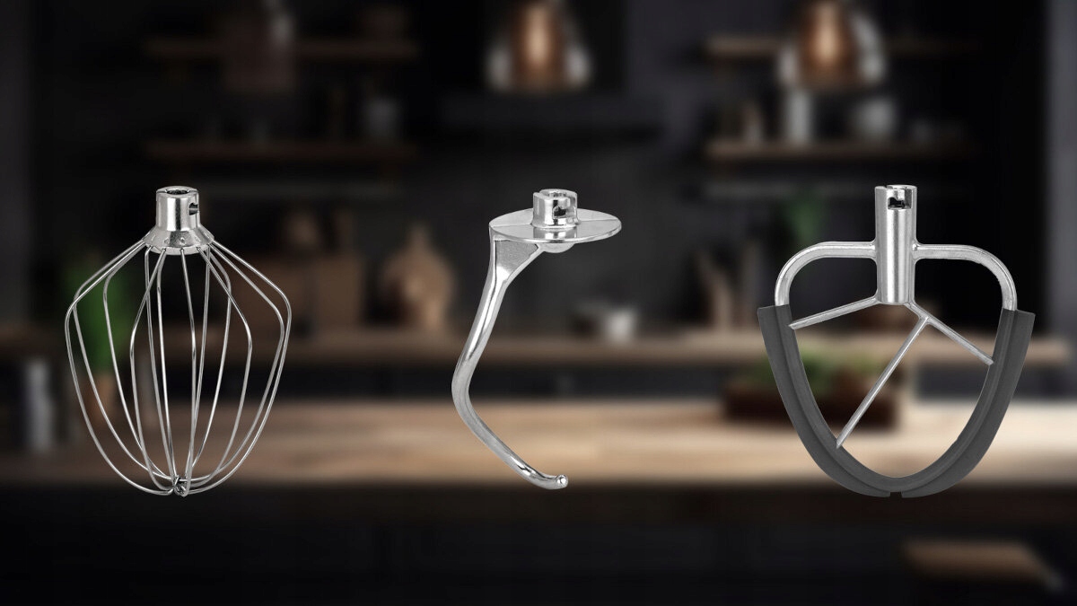 Trzy wymienne mieszadła – Idealne do różnych rodzajów ciast