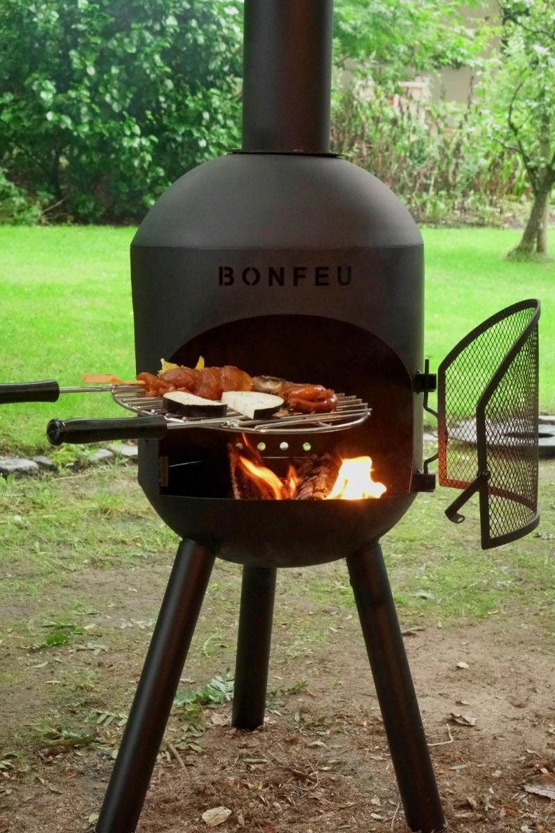 BONFEU KOMINEK OGRODOWY BONSOLO CZARNY – Idealny do Twojego ogrodu