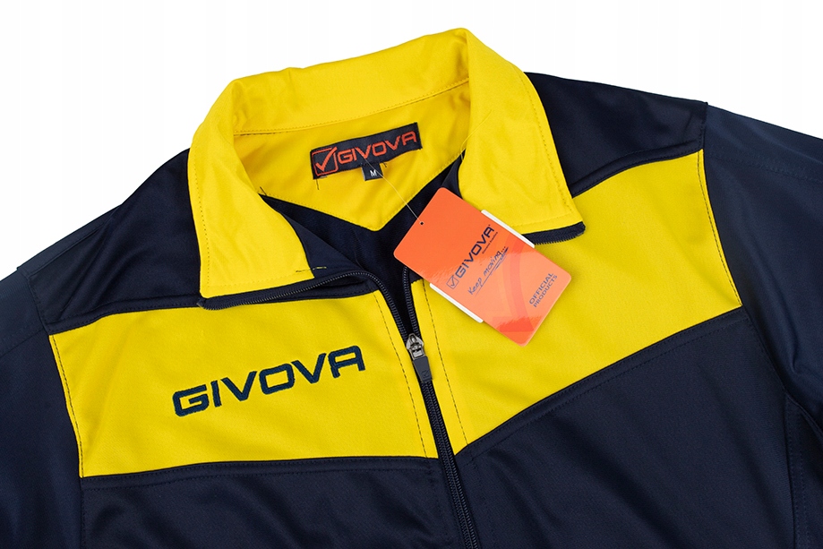 Stylowy design – Granatowo-żółta kolorystyka z logo Givova