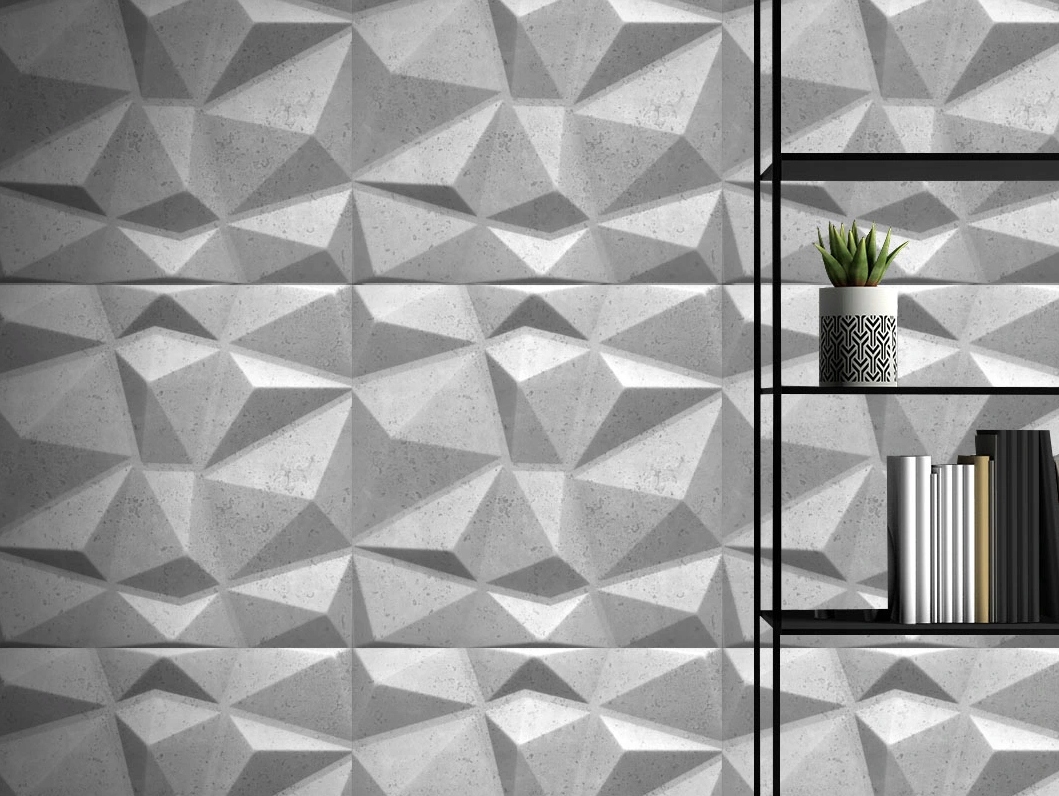 Efekt 3D i imitacja betonu architektonicznego