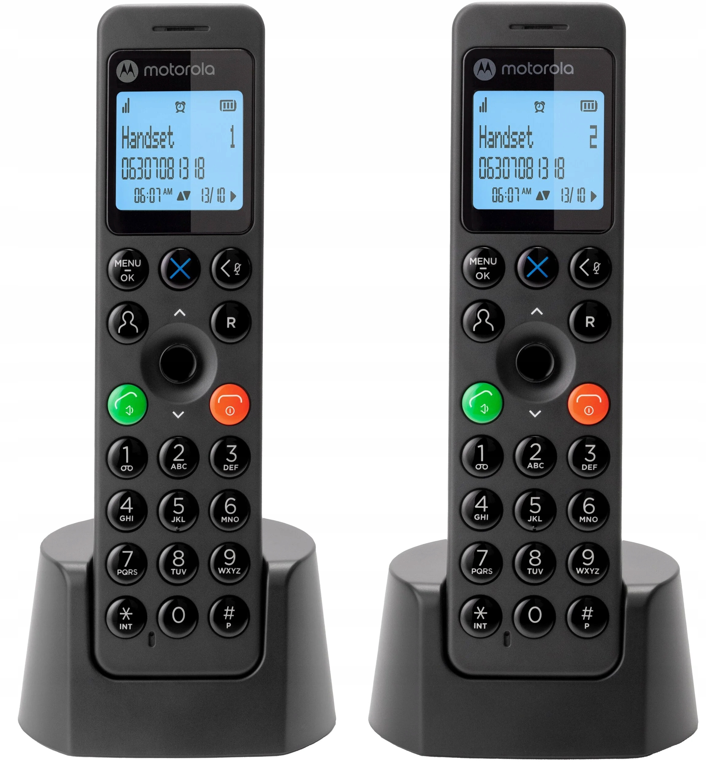 MOTOROLA DOT202 Duo Black – Bezprzewodowy telefon DECT dla każdego