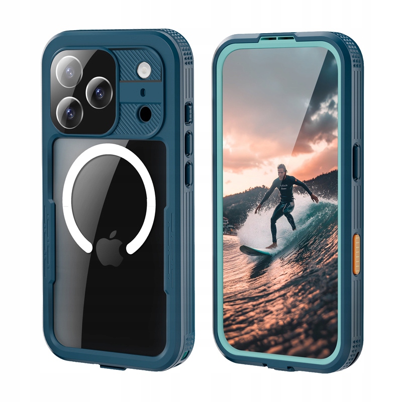 Seal Cover - Wodoodporne etui IP68 do iPhone 17 Pro (morski)