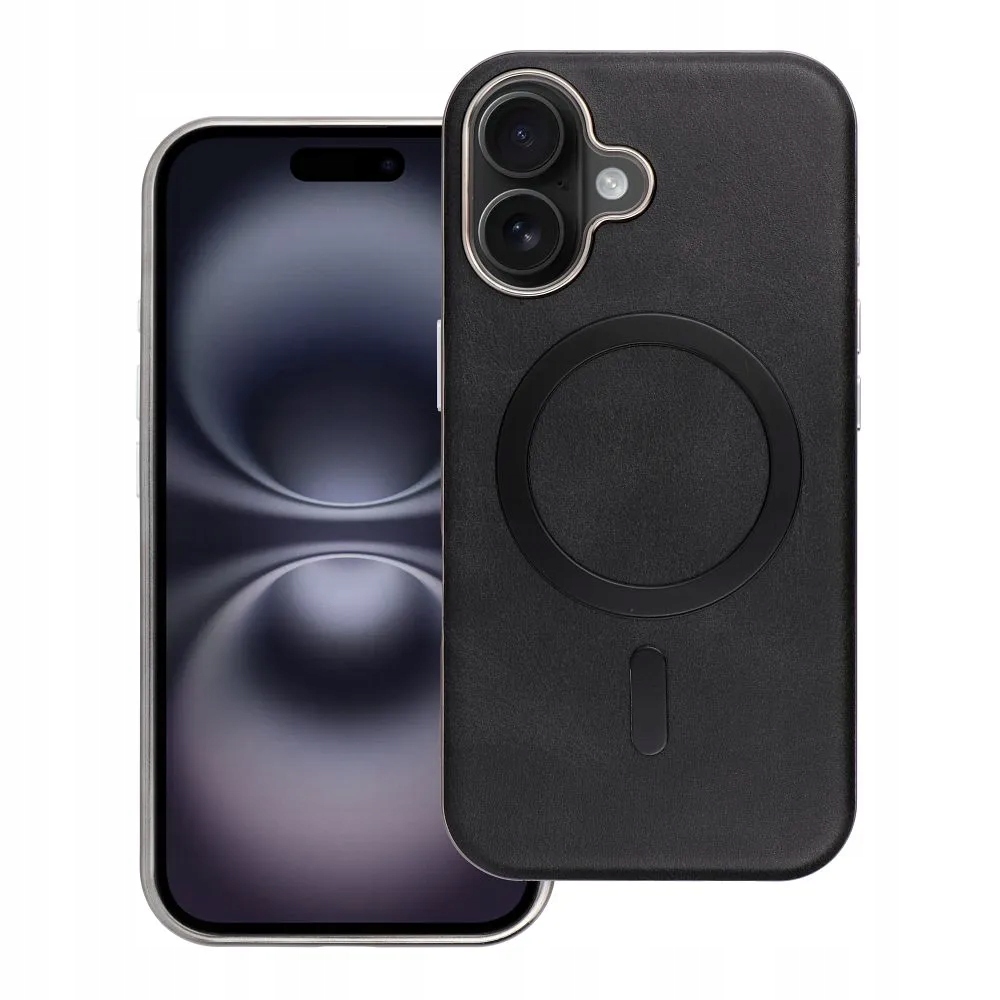 Futerał GENTLEMAN MAG COVER kompatybilny z MagSafe do iPhone 16 PRO MAX czarny – Elegancja i ochrona w jednym