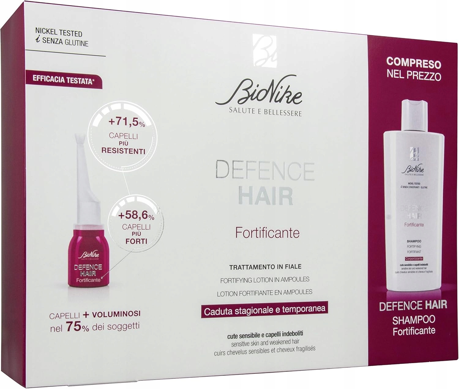 Zestaw BioNike: Defence Hair* – Szampon i Kuracja zagęszczająca dla włosów