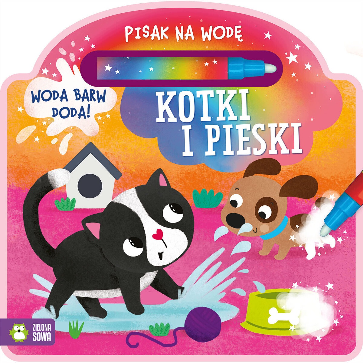 Pisak na wodę. Kotki i pieski – Magiczna zabawa dla dzieci