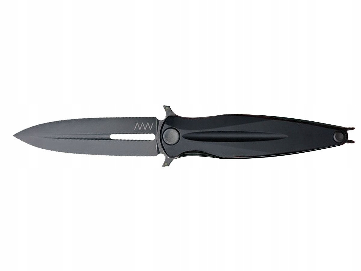 ANV Knives Z400 BB DLC Black Dural Black – Elegancja i funkcjonalność w jednym