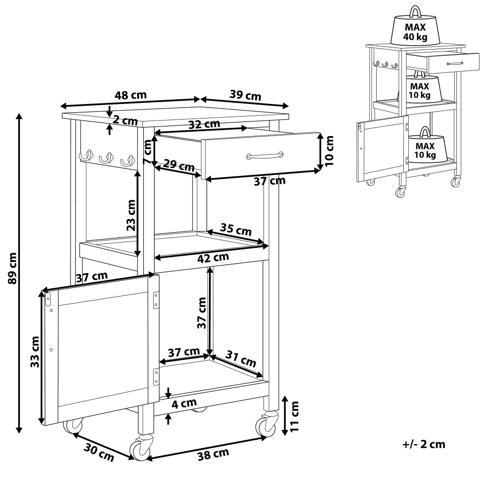 Wysokiej jakości materiały – MDF i drewno kauczukowe