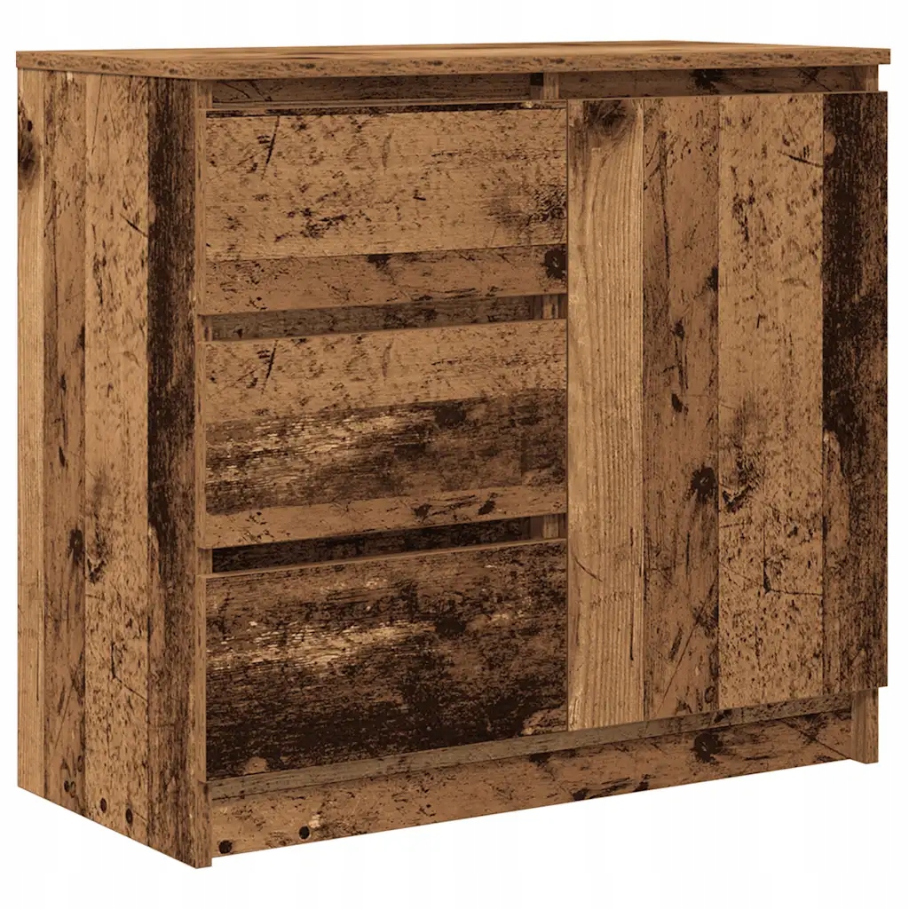 Komoda z szufladą Stare drewno 71x35x65 cm – Idealne rozwiązanie do przechowywania