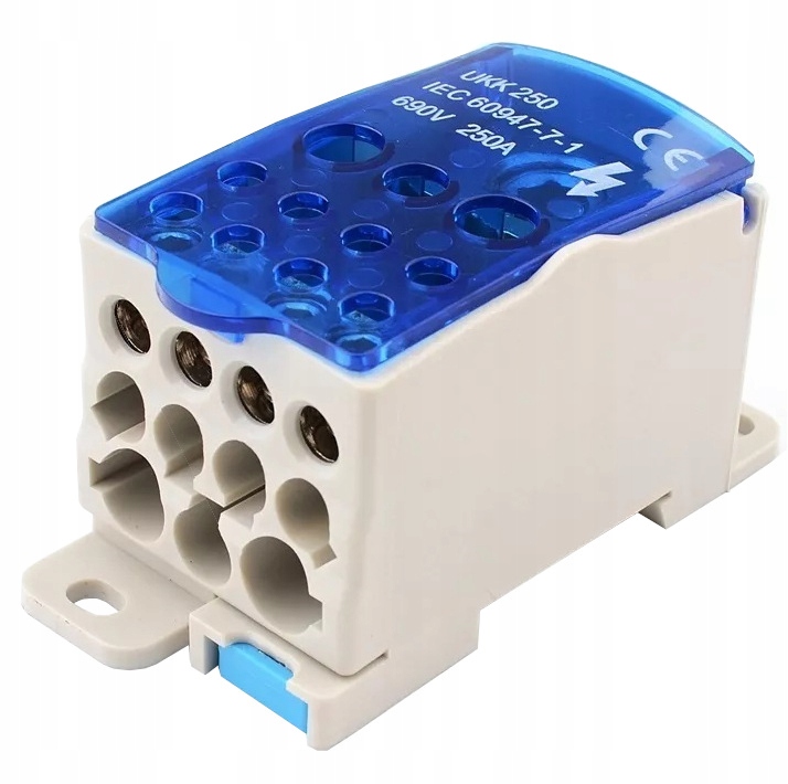 Blok rozdzielczy SPLIT 1x35-120, 2x6-35, 5x2,5-16, 4x2,5-10, 250A E.4096/250 – Niezawodne rozwiązanie do instalacji elektrycznych