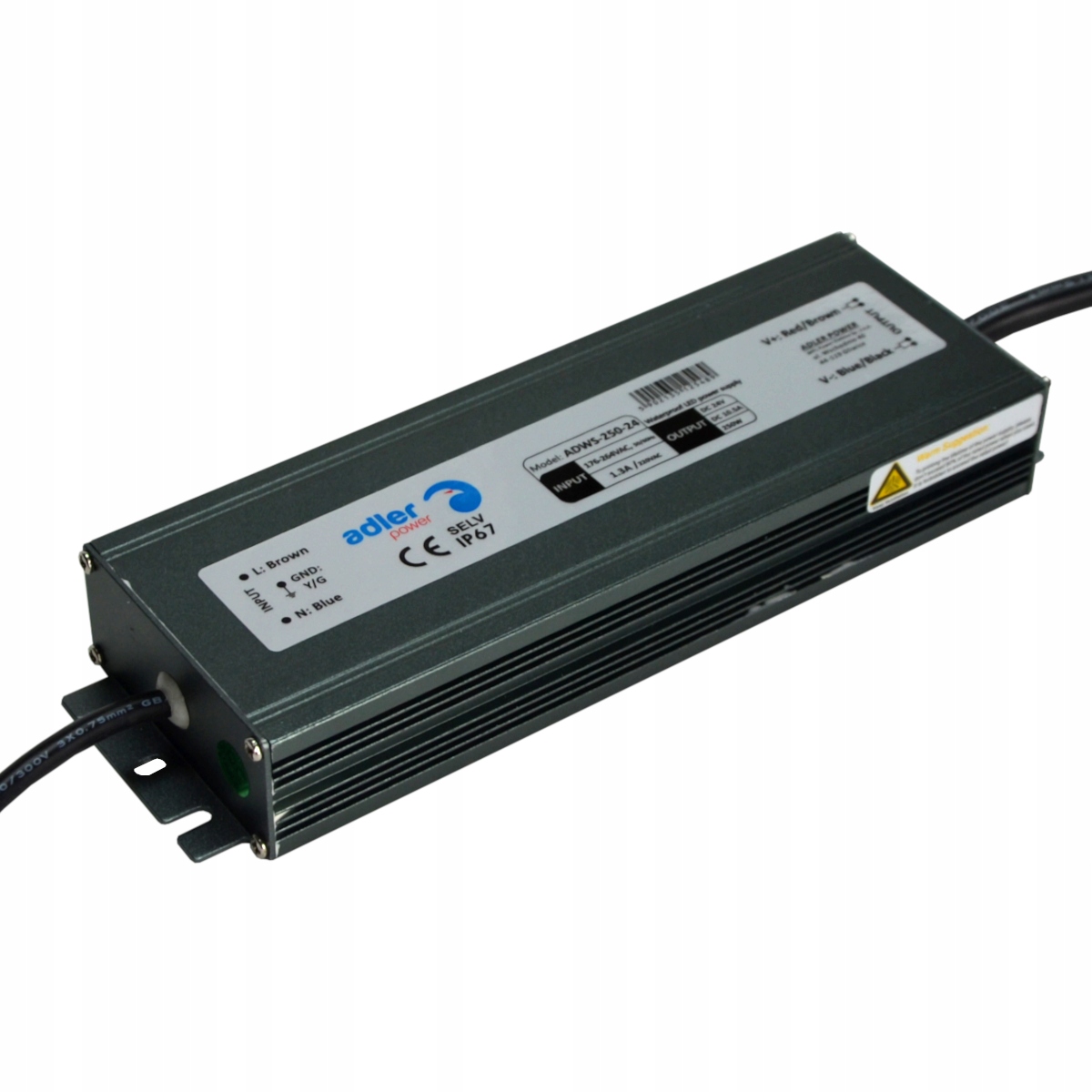 Zasilacz LED ADWS-250-24 – Ultra cienki i wydajny
