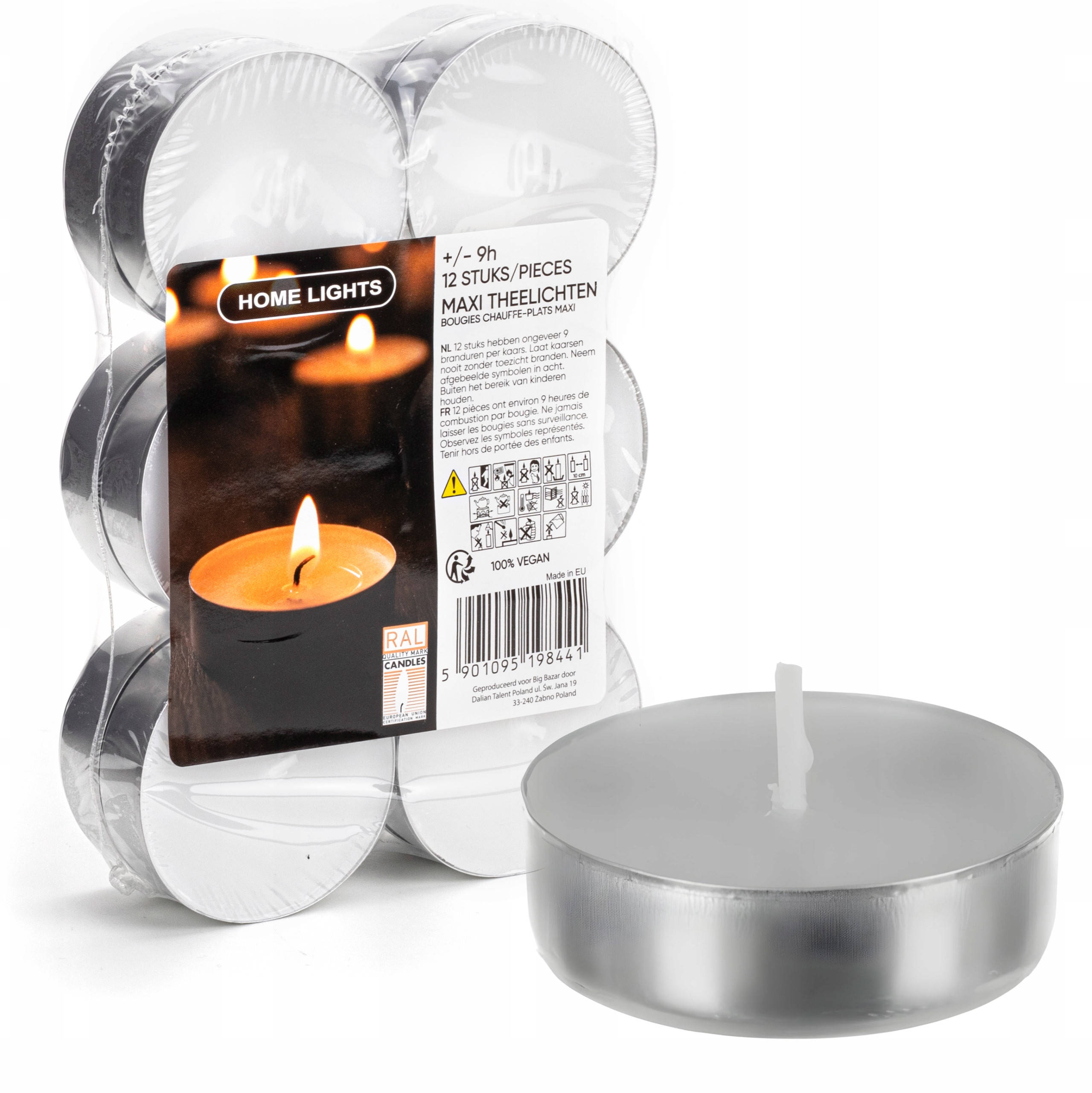 Świeczka tealight bezzapachowy podgrzewacz kpl./12szt – Idealne źródło światła do każdego wnętrza