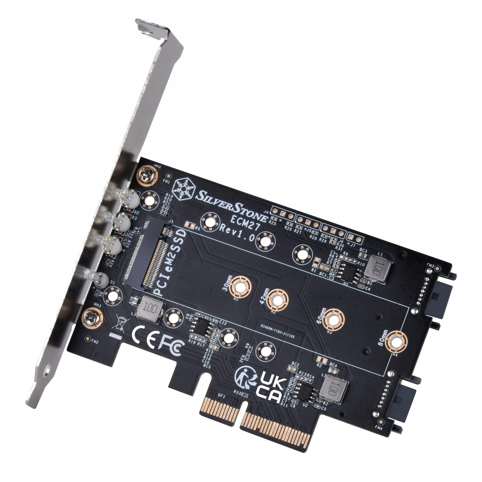 SilverStone SST-ECM27 – Niskoprofilowy adapter M.2/SATA PCIe 4.0