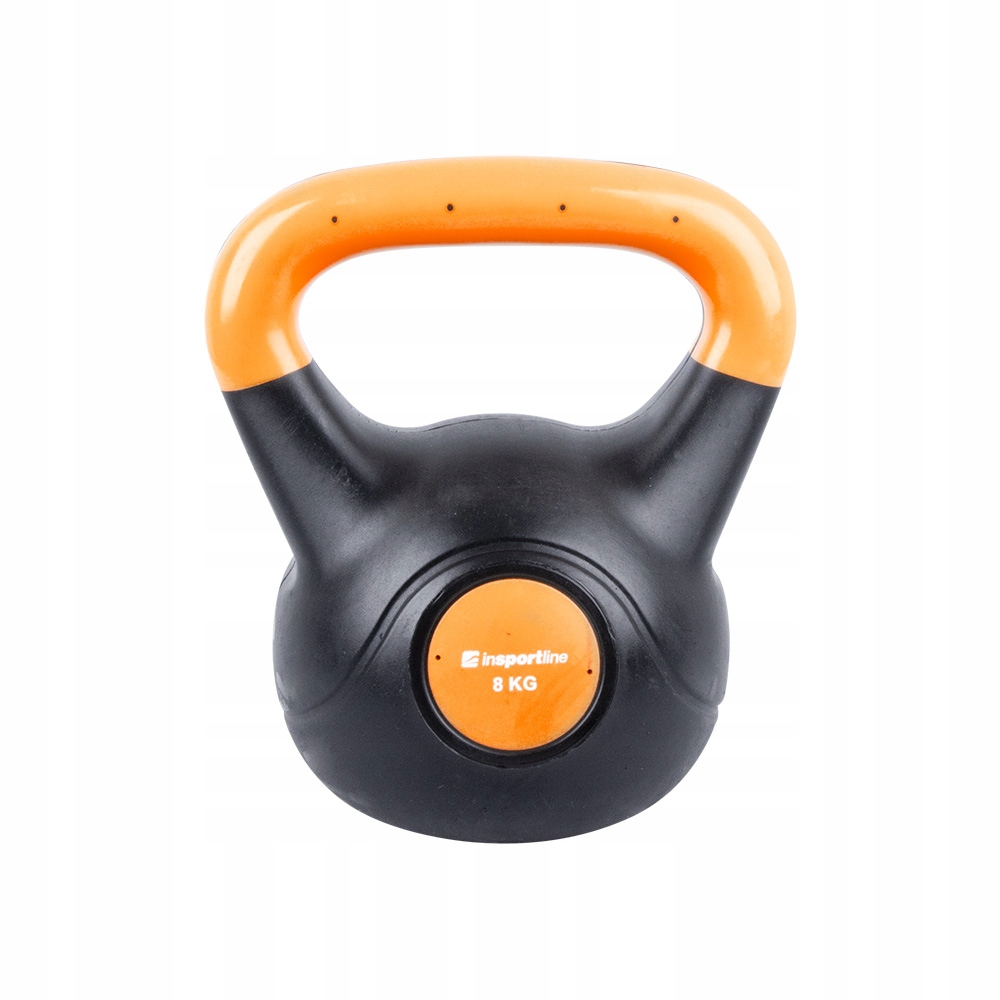 Hantla bitumiczna inSPORTline Kettlebell Dark 8 kg – Idealny wybór do treningu siłowego