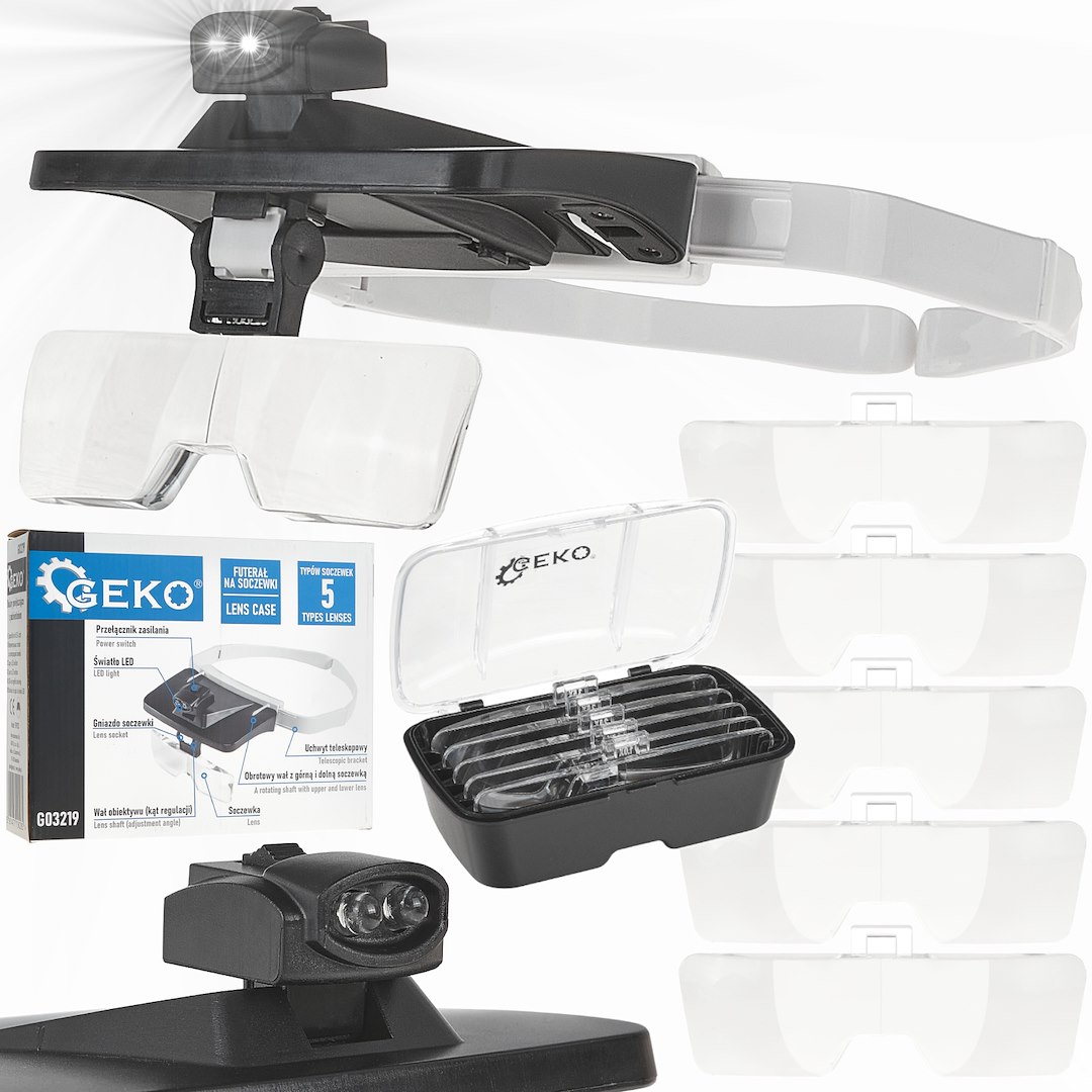 Okulary powiększające z podświetleniem LED – Precyzyjna pomoc w pracy