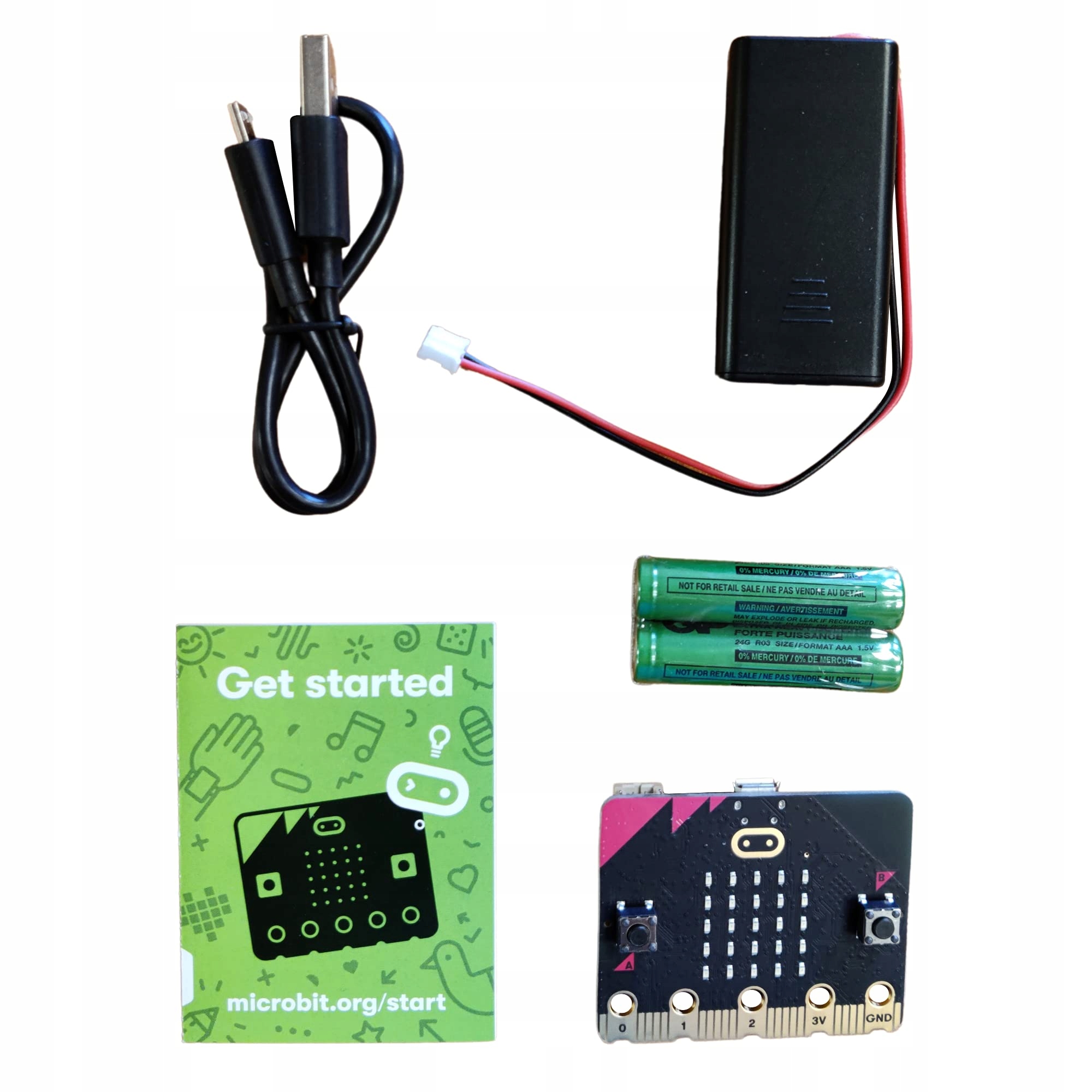 Zawartość zestawu micro:bit GO