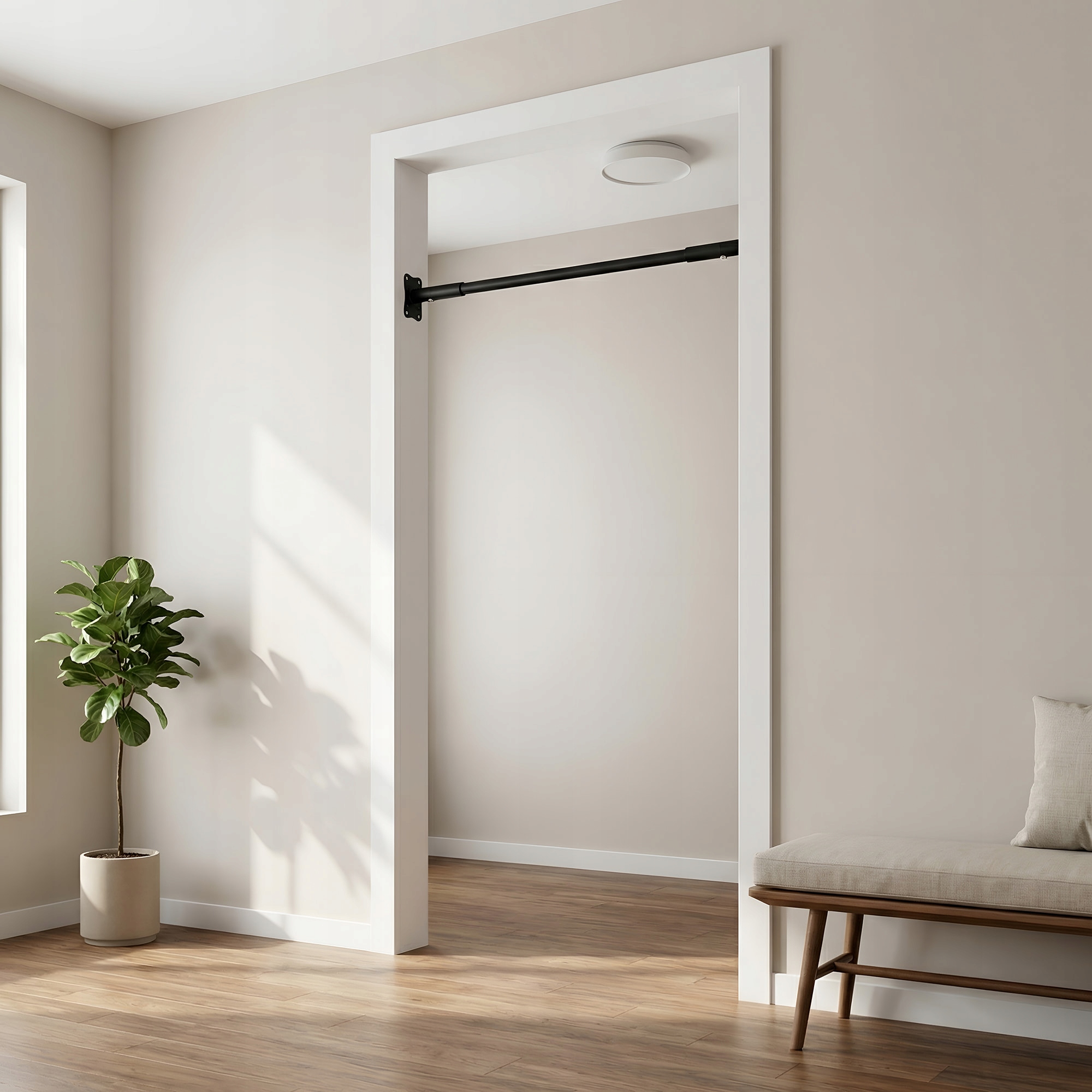 Drążek do podciągania Profi 145-170 cm – Idealny do treningu w domu