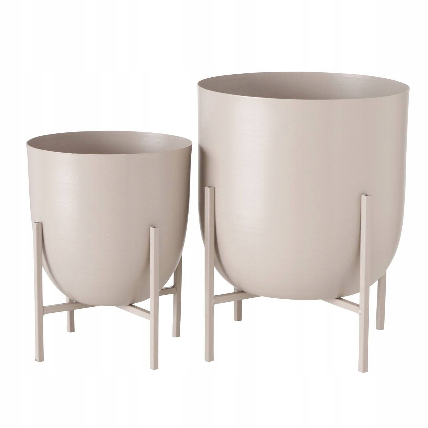 Komplet osłonek na doniczkę z metalu KILANA, 2 sztuki – Elegancja i funkcjonalność w Twoim domu