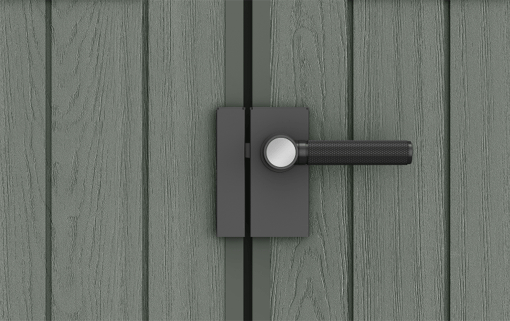 Bezpieczeństwo zawartości – Zamek na opcjonalną kłódkę w drzwiach