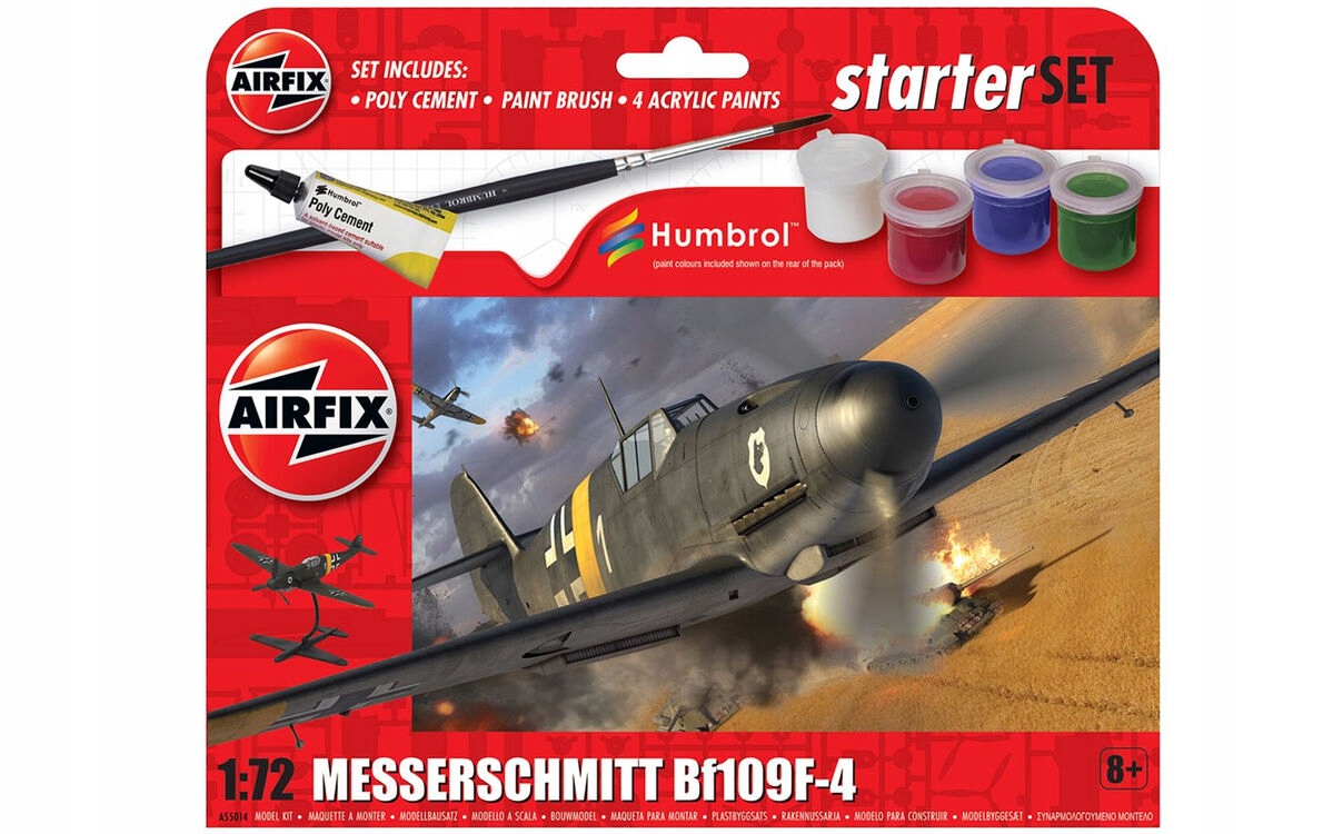Airfix Starter Set - Messerschmitt Bf109F-4 – Model, który ożywia historię lotnictwa