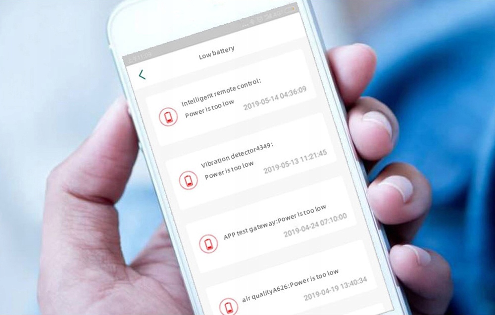 Powiadomienia o niskim poziomie baterii – Zawsze gotowy do działania