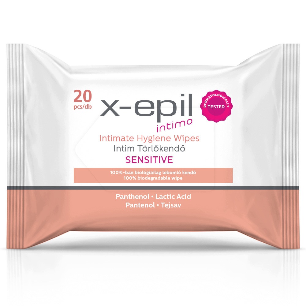 X-Epil Intimate Hygiene Sensitive – Chusteczki do higieny intymnej dla kobiet