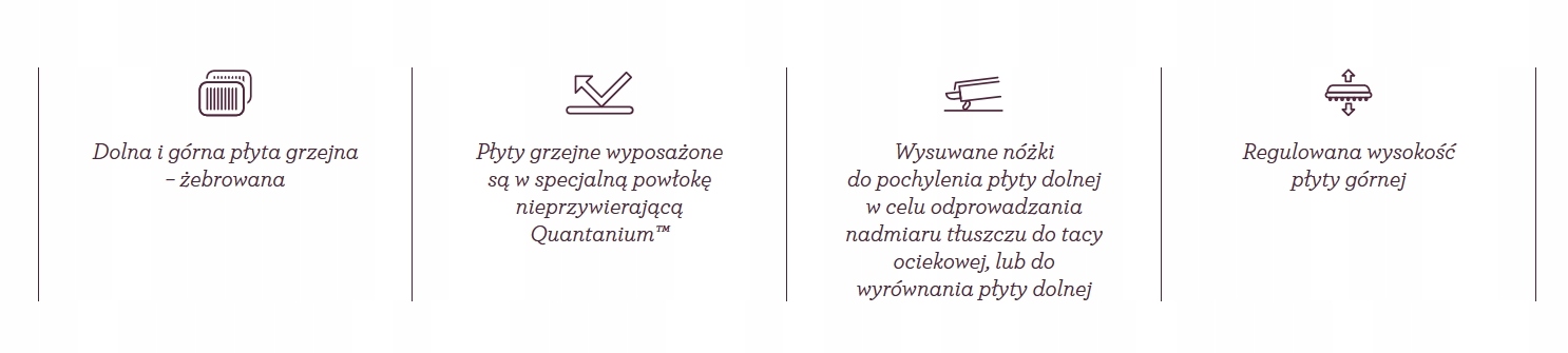 Wyjmowana taca ociekowa – Wygodne zbieranie nadmiaru tłuszczu