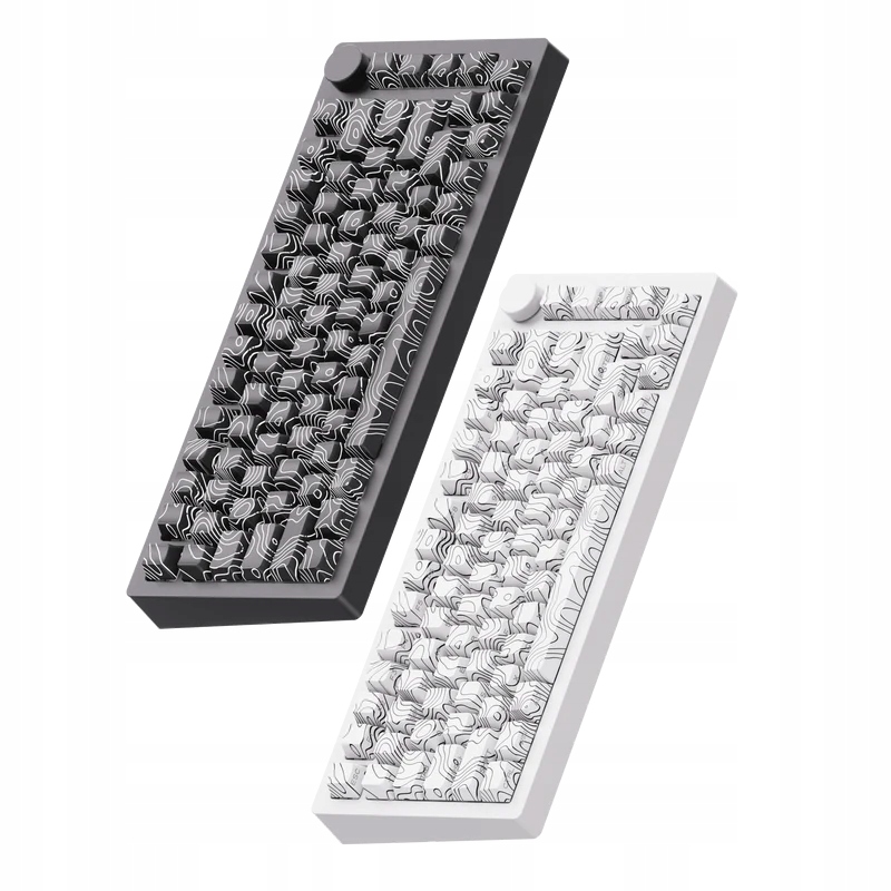 Klawiatura Mechaniczna Akko x MonsGeek M1 V5 Contour White Aluminium Piano – Doskonałość w Twoim biurze