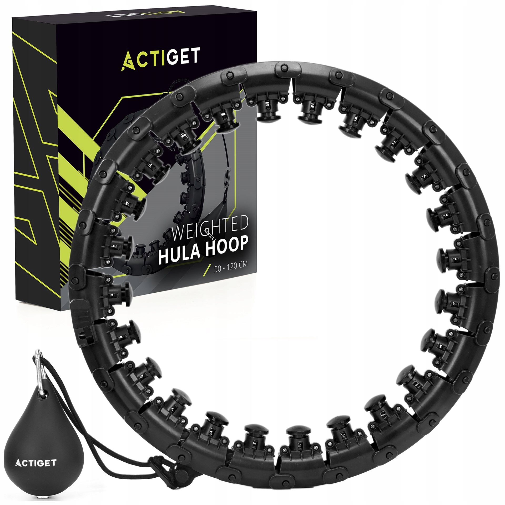 Hula hop z obciążeniem 24 elementy – Idealne do treningu cardio i fitness