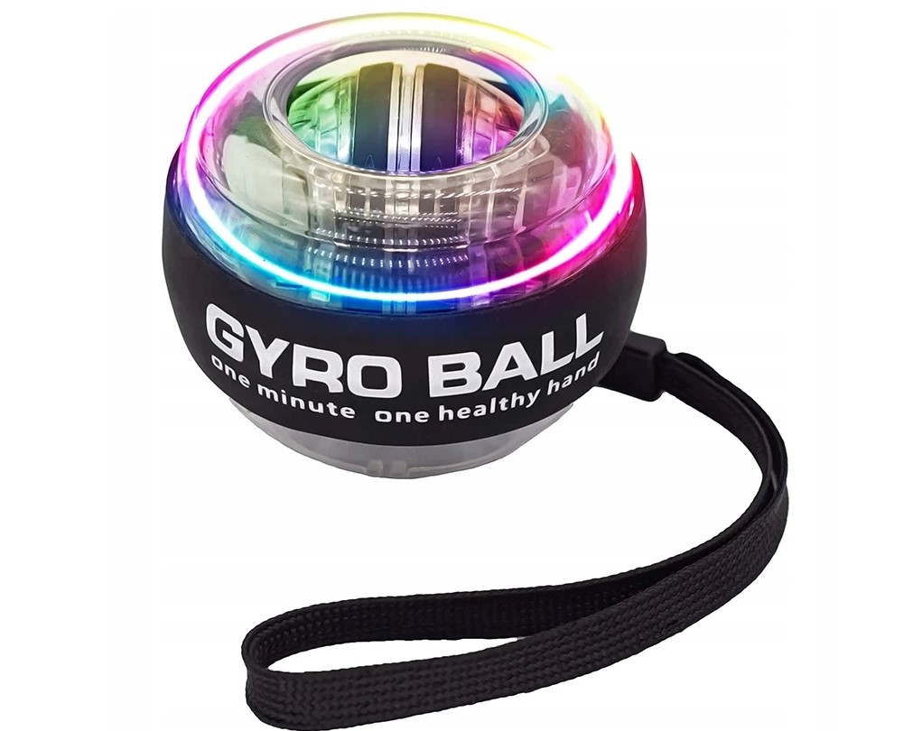 Kula żyroskopowa GYRO BALL LED wielokolorowa – Idealny sprzęt do treningu