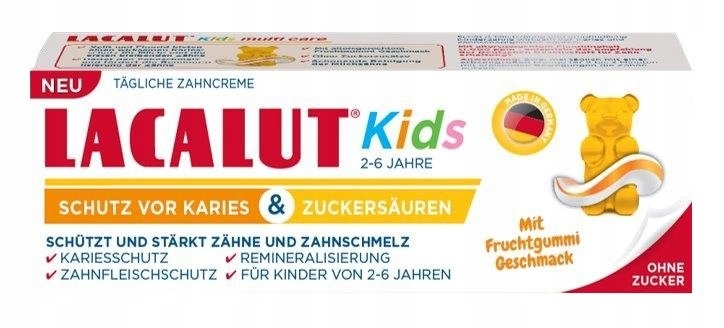 Lacalut Kids – Pasta do zębów dla dzieci od 2-6 lat