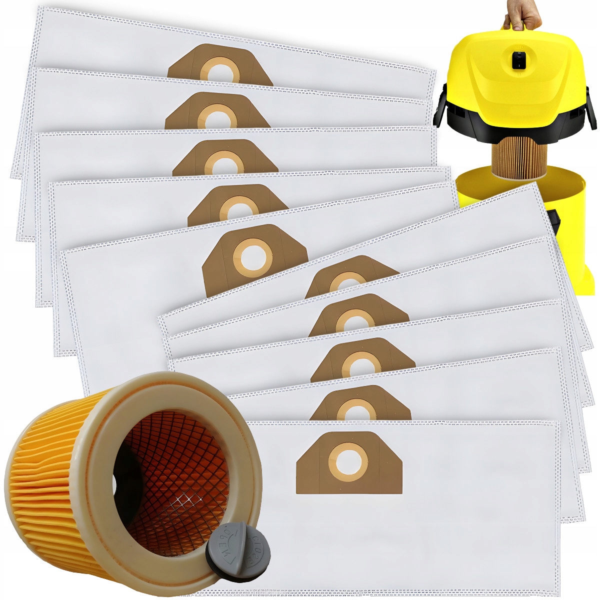 Worek do Odkurzacza Karcher Syntetyczny DO WD3 MV3 SE4001 – Wydajność i Czystość