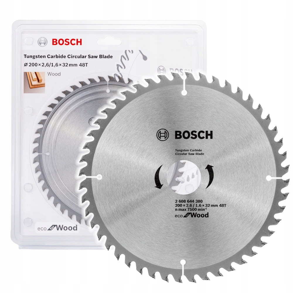 Tarcza pilarska Bosch Eco for Wood 200x2.6/1.6x32 48T – Idealne narzędzie do cięcia drewna