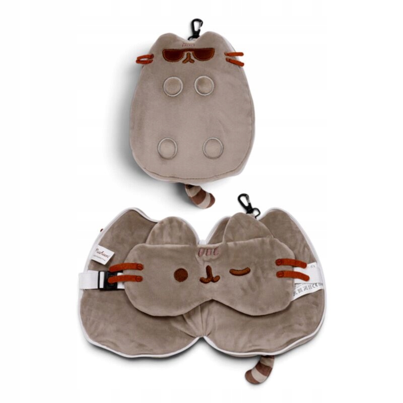 Poduszka podróżna i maska na oczy - Pusheen – Idealny towarzysz podróży