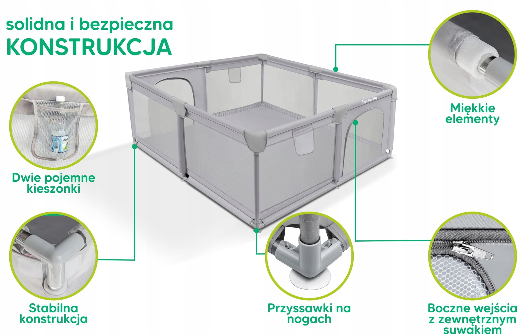 Solidna i bezpieczna konstrukcja kojca