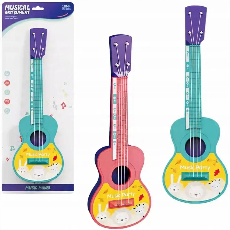 Kolorowa gitara ukulele – Idealny instrument dla małych rączek