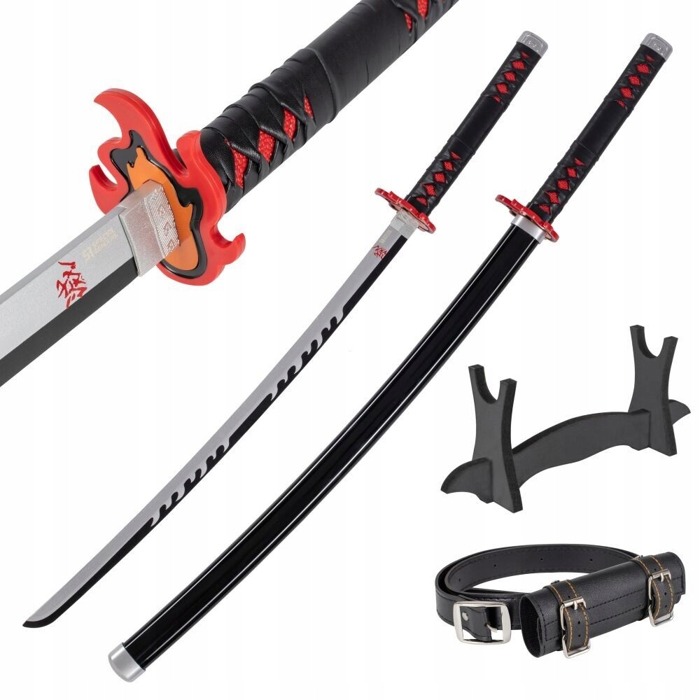 Miecz Katana Demon Slayer Tanjiro Kamado's drewniany JT10666 – Idealna replika dla fanów anime